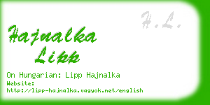 hajnalka lipp business card